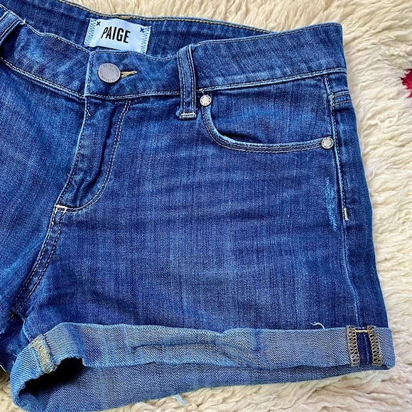 PAIGE DENIM JIMMY JIMMY SHORTS - Picture 5 of 9